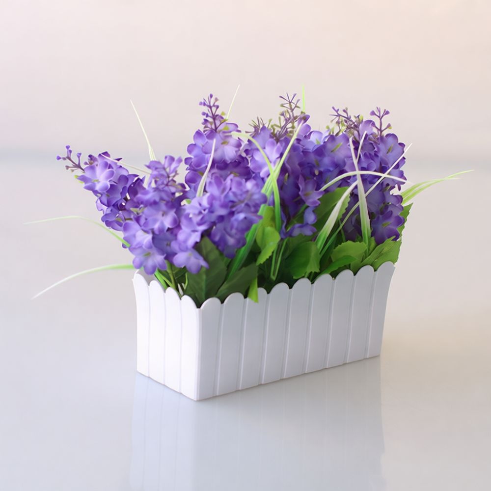 Desk Setup With Plants - ดอกไม้ประดิษฐ์ตกแต่งในแจกันรั้ว ช่อดอกไม้กระถางปลอม สำหรับตกแต่งบ้านสไตล์โมเดิร์น ชั้นวางของ โต๊ะทำงาน โต๊ะ
