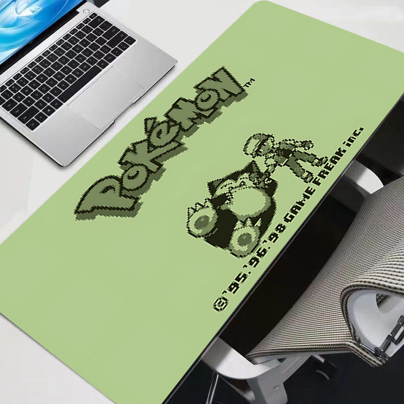 Zelda Desk Setup - แผ่นรองเมาส์โปเกมอน ปิกาจูอุปกรณ์เสริมสำหรับเล่นเกมพีซีเกมเมอร์ อัลฟอมบริลลา เอ็กซ์เอ็กซ์แอลคอมพิวเตอร์แผ่นรองโต๊ะแล็ปท็อป วาร์มิโลคีย์บอร์ดแผ่นรองเมาส์