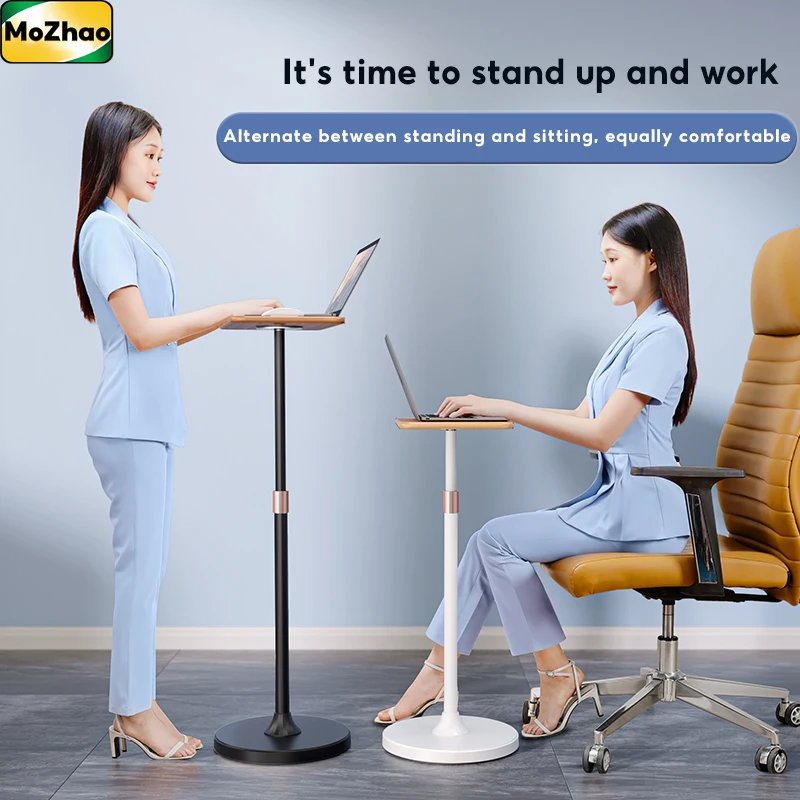 Desk Setup Macbook - MoZhao ขาตั้งแล็ปท็อปแบบปรับได้โต๊ะแบบพกพา Ergonomic Office Notebook สําหรับ