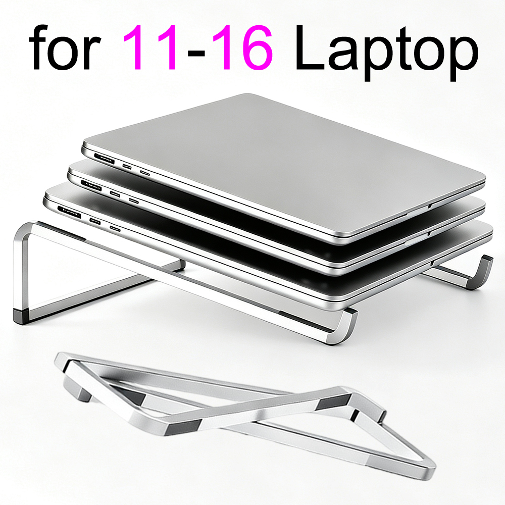 Desk Setup Macbook - ขาตั้งแล็ปท็อป ที่วางโน้ตบุ๊ก แท็บเล็ต ขาตั้งโลหะอะลูมิเนียมอัลลอยด์ พับเก็บได้ พกพาสะดวก