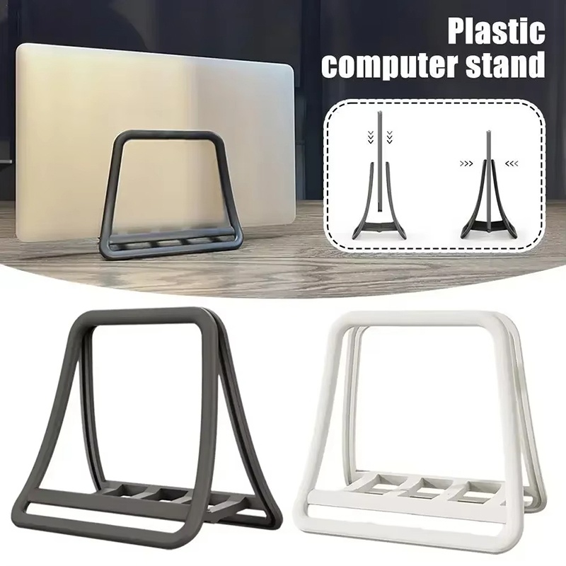 Vertical Laptop Stand - ขาตั้งแล็ปท็อปแนวตั้งกันลื่น ขาตั้งแล็ปท็อปแบบถอดได้ ขาตั้งโน้ตบุ๊กสำหรับ Macbook Air Pro
