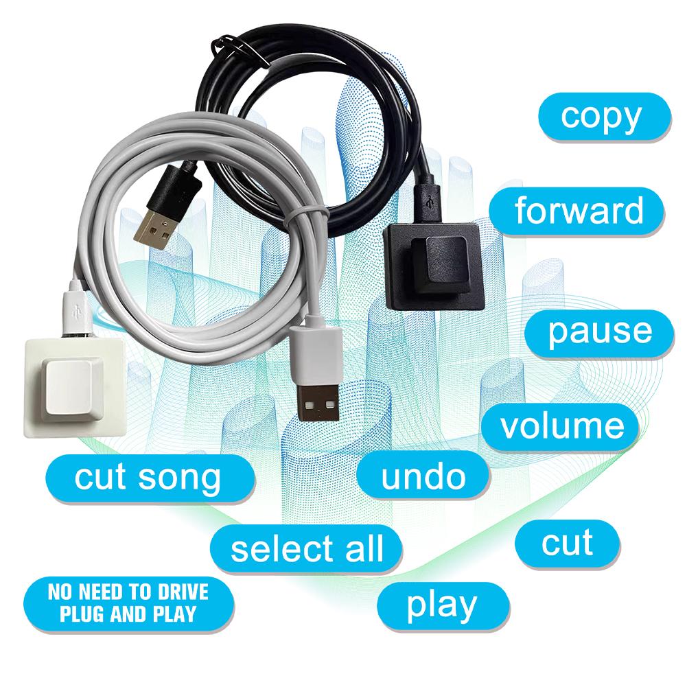 Desk Setup Programmer - คีย์บอร์ด USB แบบปุ่มเดียว พร้อมฟังก์ชันมาโครที่ตั้งโปรแกรมได้ คีย์บอร์ดขนาดเล็กแบบ HID
