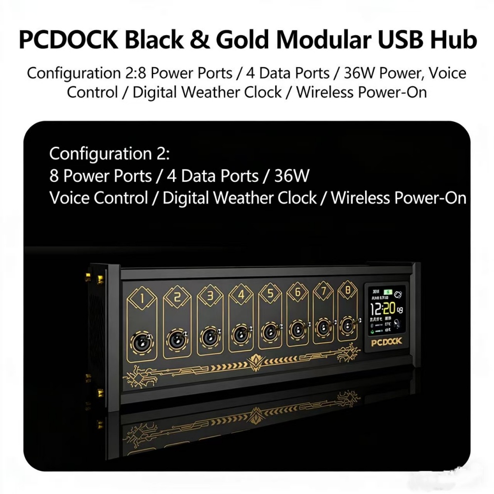 Desk Setup Laptop - ปลั๊กพ่วงแบบมีสวิตช์สำหรับเดสก์ท็อป รุ่น PCDOCK พร้อมระบบเปิด-ปิดไร้สาย ดีไซน์ทันสมัย ช่วยจัดระเบียบโต๊ะทำงาน