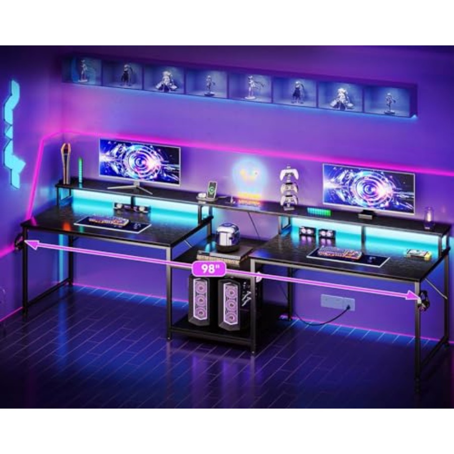 โต๊ะสำหรับเล่นเกมสำหรับ 2 คน ค - L Shaped Desk Setup บทวิจารณ์และราคา