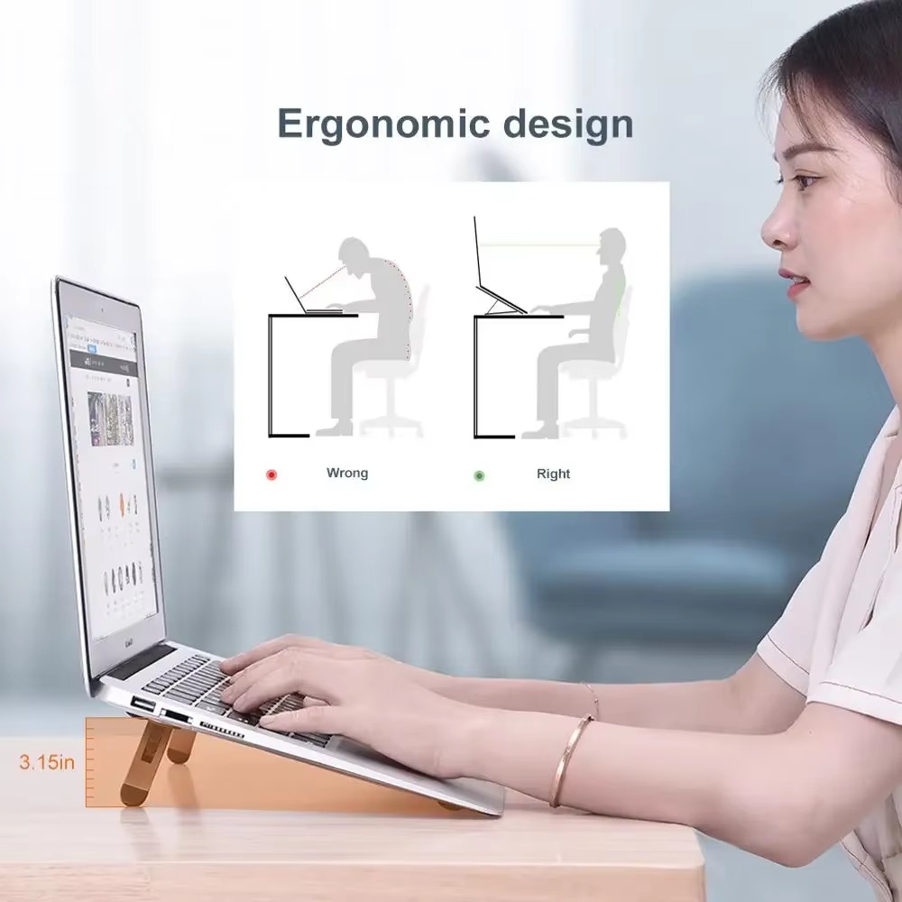 ขาตั้งแล็ปท็อปแบบพกพา Eary สำห - Desk Setup Macbook บทวิจารณ์และราคา