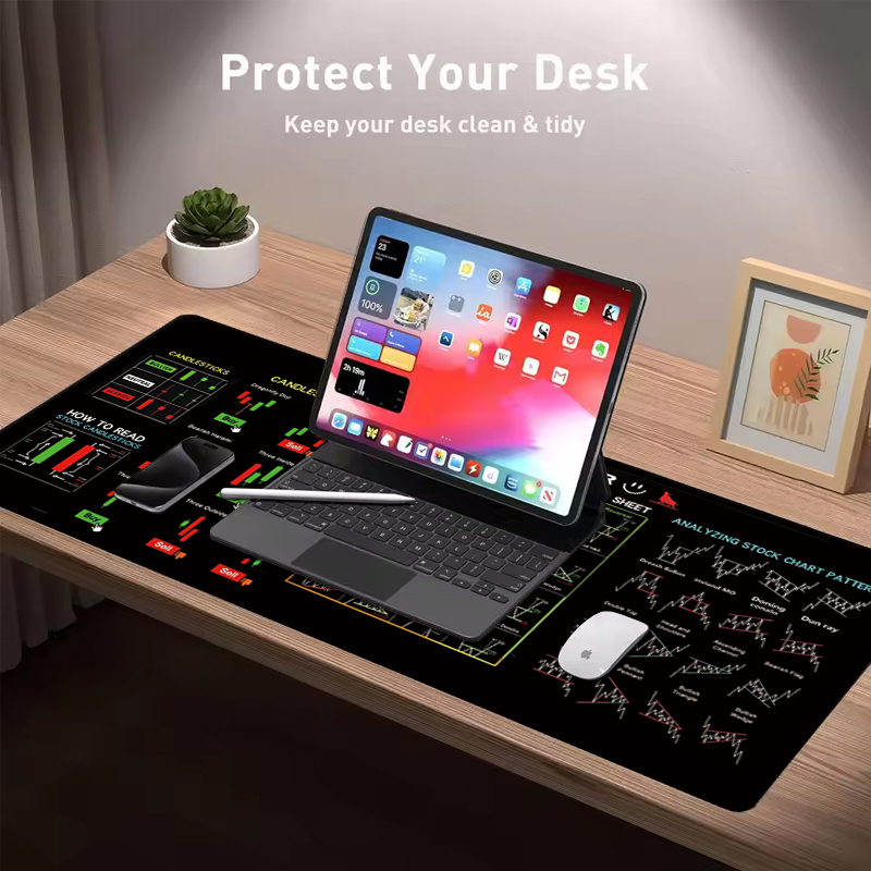 แผ่นรองเมาส์หนังลายเทียนหอมขนา - Desk Setup Rug บทวิจารณ์และราคา