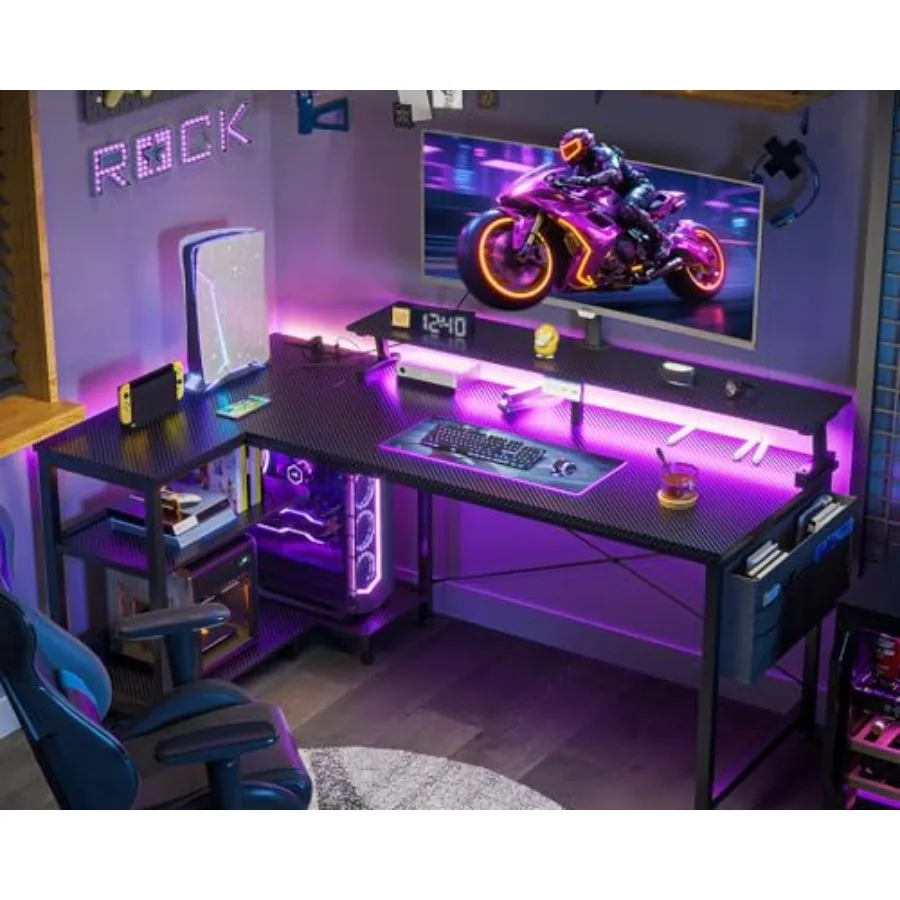 โต๊ะทำงานรูปตัวแอลสำหรับเล่นเก - L Shaped Desk Setup บทวิจารณ์และราคา
