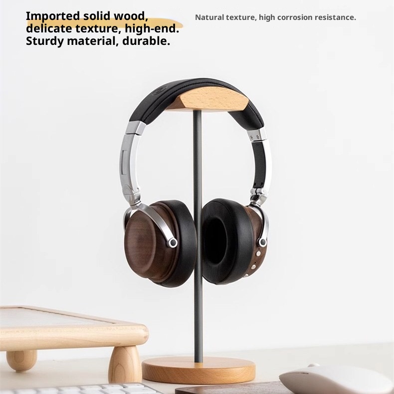 ขาตั้งหูฟังไม้แบล็ควอลนัทและอะ - Desk Setup Wood บทวิจารณ์และราคา