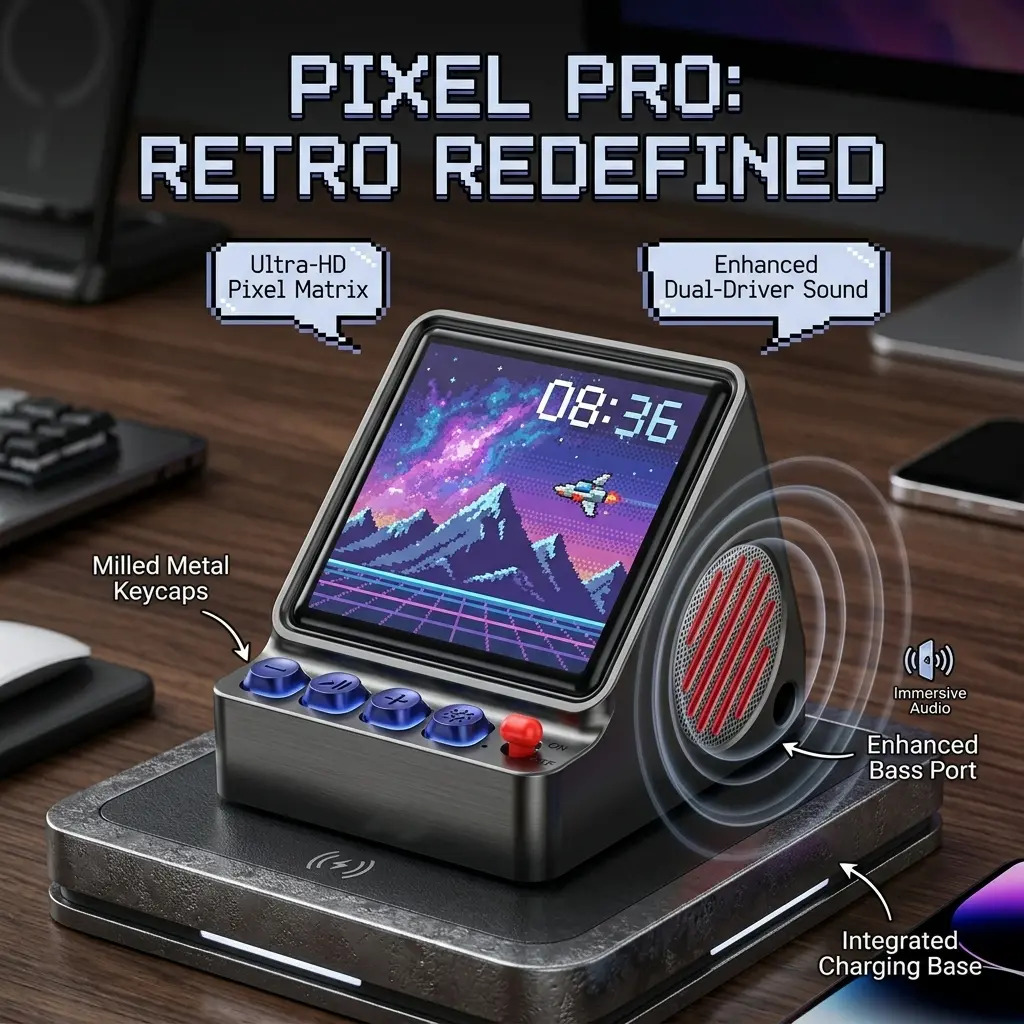 ลำโพงพกพาพร้อมหน้าจอ LED แบบโป - Speaker Desk Setup บทวิจารณ์และราคา