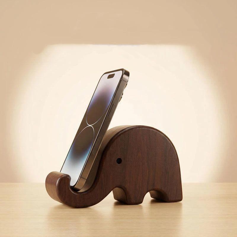 ที่วางโทรศัพท์ไม้เนื้อแข็งสีดำ - Desk Setup Wood บทวิจารณ์และราคา