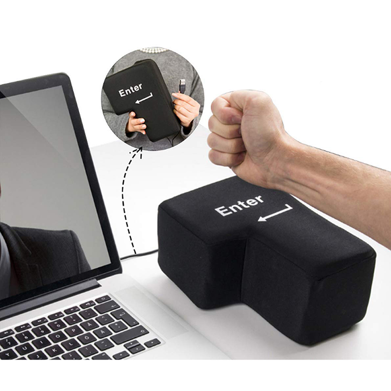 หมอนคลายเครียดรูปปุ่ม Enter ขน - Desk Setup Programmer บทวิจารณ์และราคา
