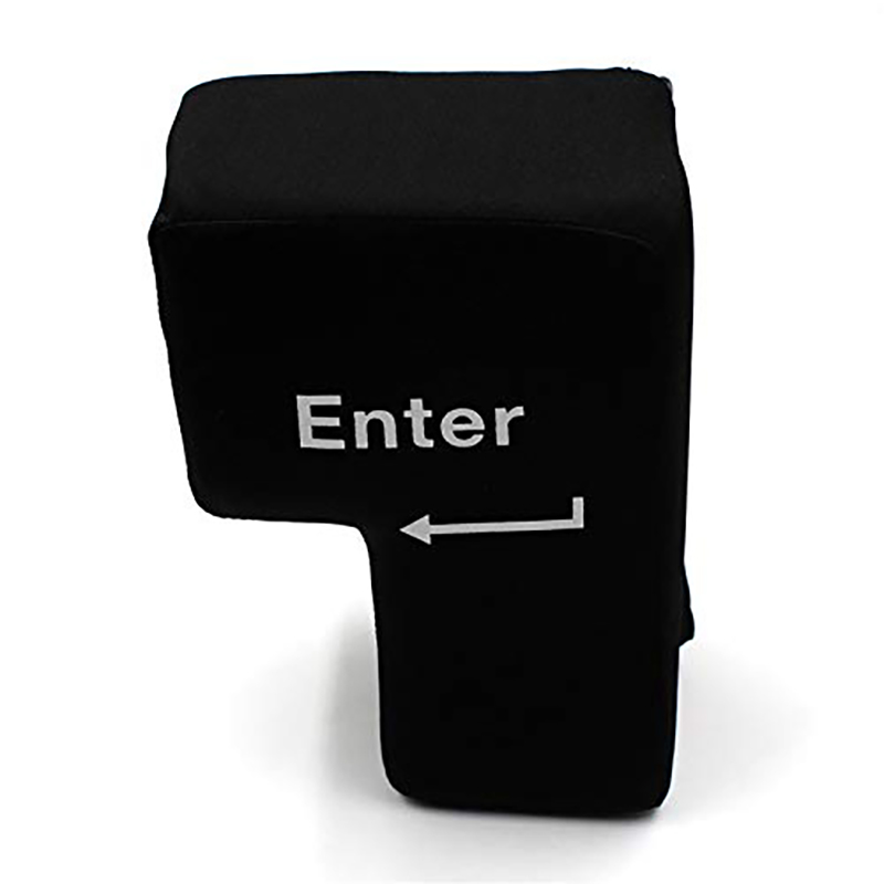 หมอนคลายเครียดรูปปุ่ม Enter ขน - Desk Setup Programmer บทวิจารณ์และราคา