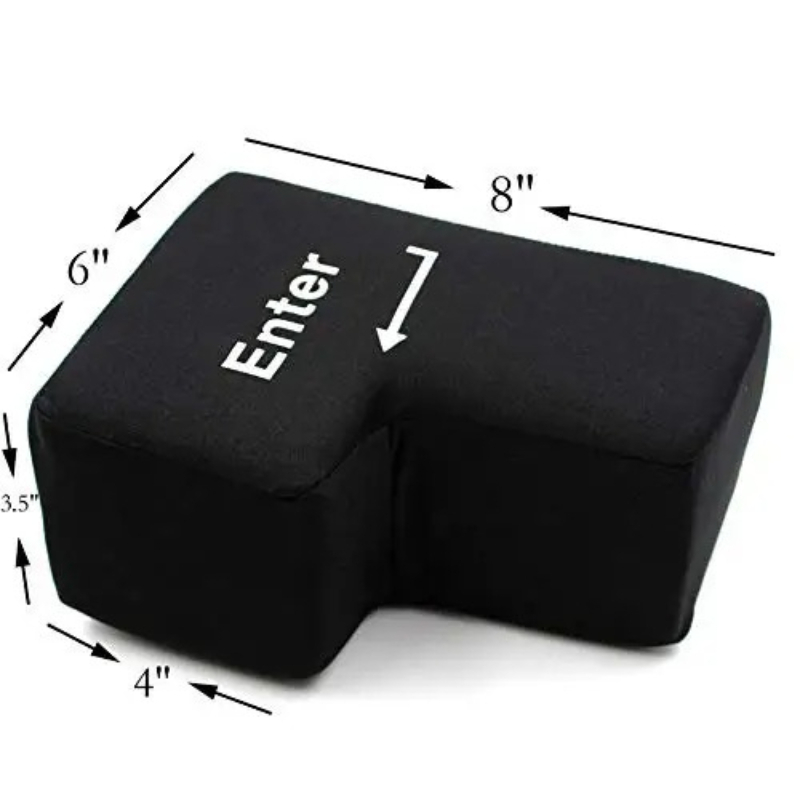 หมอนคลายเครียดรูปปุ่ม Enter ขน - Desk Setup Programmer บทวิจารณ์และราคา