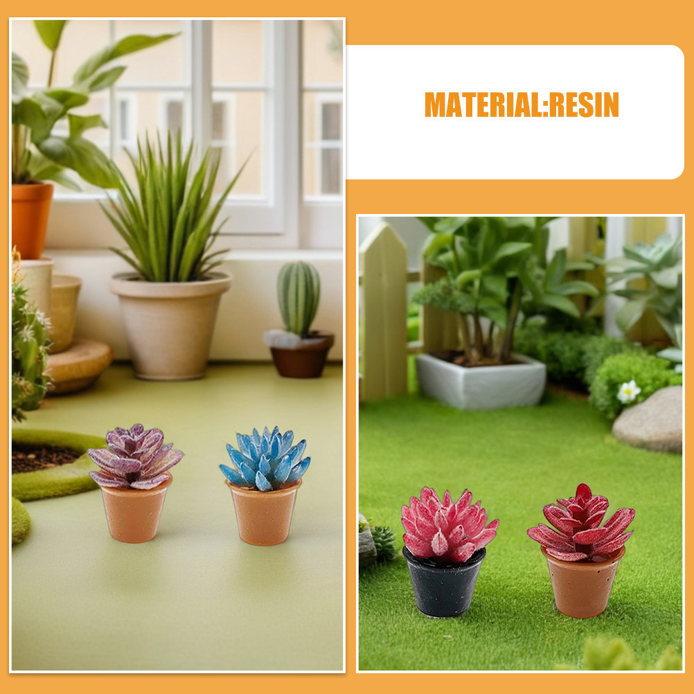 24 ชิ้น กระถางต้นไม้อวบน้ำจิ๋ว - Desk Setup With Plants บทวิจารณ์และราคา