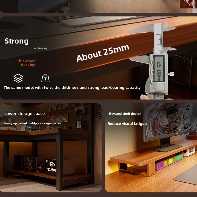 โต๊ะคอมพิวเตอร์เข้ามุมทันสมัย  - L Shaped Desk Setup บทวิจารณ์และราคา