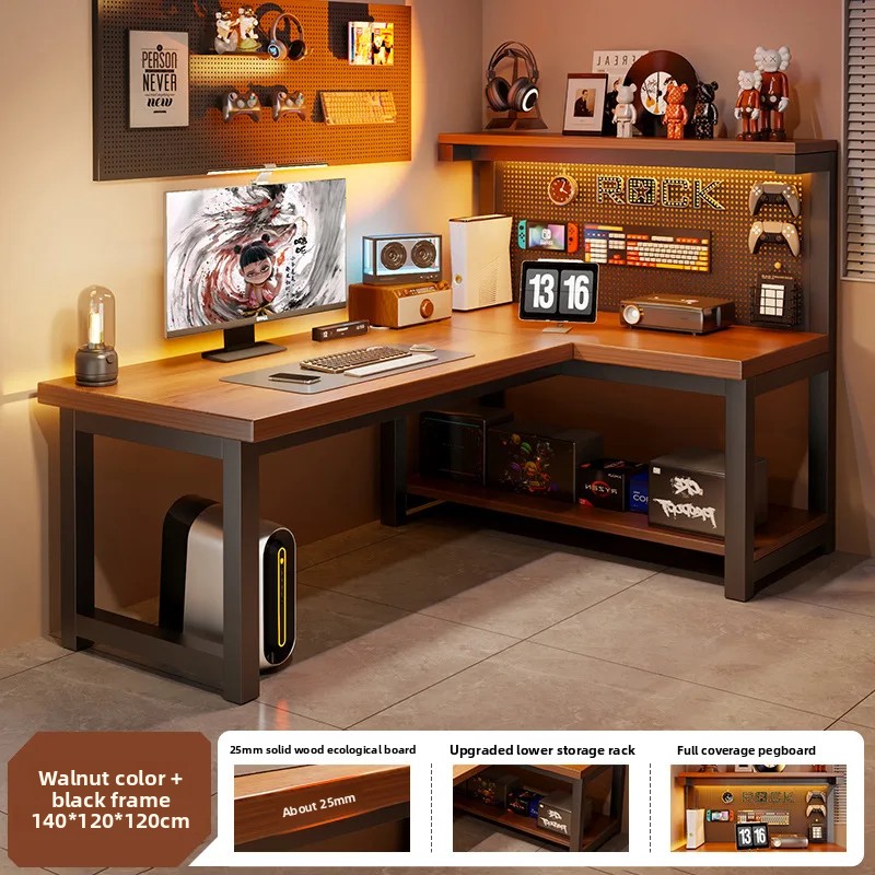 โต๊ะคอมพิวเตอร์เข้ามุมทันสมัย  - L Shaped Desk Setup บทวิจารณ์และราคา