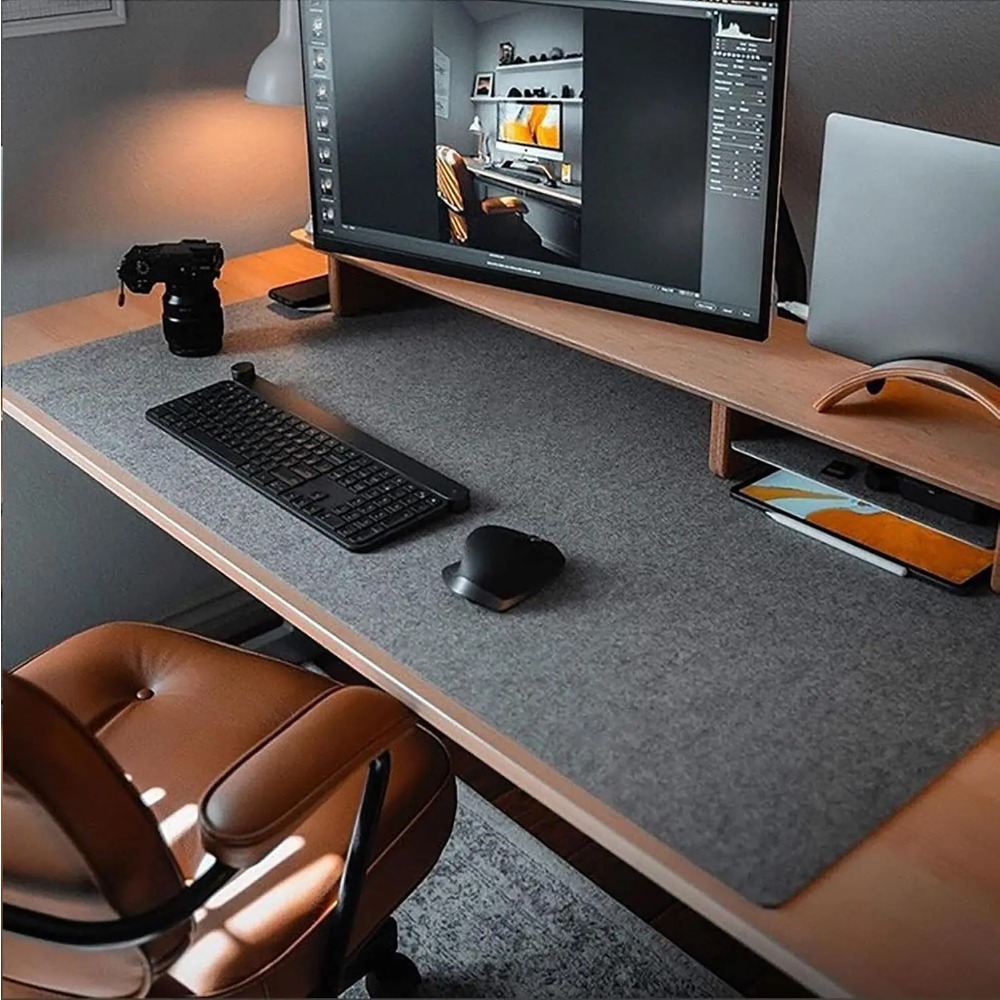 แผ่นรองโต๊ะทำงาน แผ่นรองคอมพิว - Desk Setup Rug บทวิจารณ์และราคา