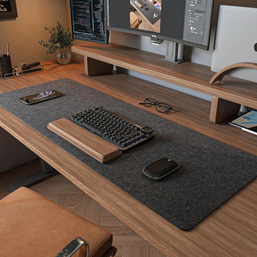 แผ่นรองโต๊ะทำงาน แผ่นรองคอมพิว - Desk Setup Rug บทวิจารณ์และราคา