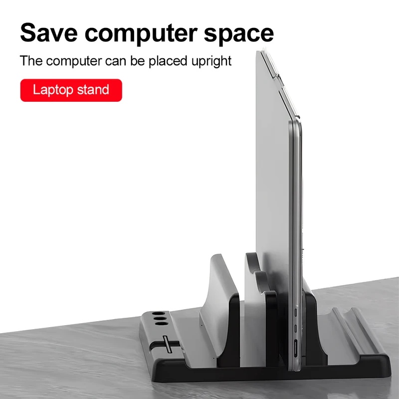 ขาตั้งแล็ปท็อปแนวตั้งแบบหลายช่ - Vertical Laptop Stand บทวิจารณ์และราคา