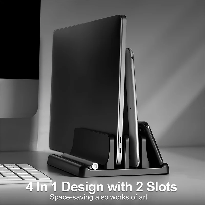 ขาตั้งแล็ปท็อปแนวตั้งแบบหลายช่ - Vertical Laptop Stand บทวิจารณ์และราคา