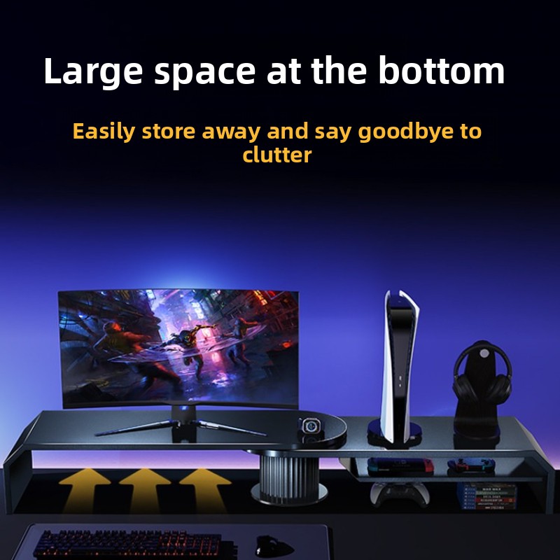 ขาตั้งจอภาพคู่สำหรับเล่นเกม ขา - Desk Setup Monitor And Laptop บทวิจารณ์และราคา