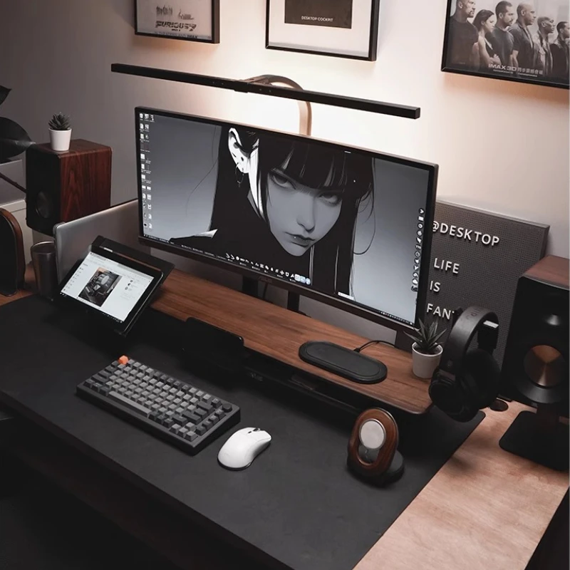ขาตั้งจอภาพแบบโมดูลาร์ไม้วอลนั - Desk Setup Monitor And Laptop บทวิจารณ์และราคา