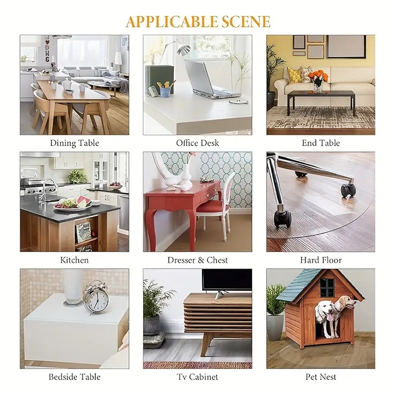 แผ่นรองโต๊ะ PVC ทรงกลมขนาด 150 - Desk Setup Rug บทวิจารณ์และราคา