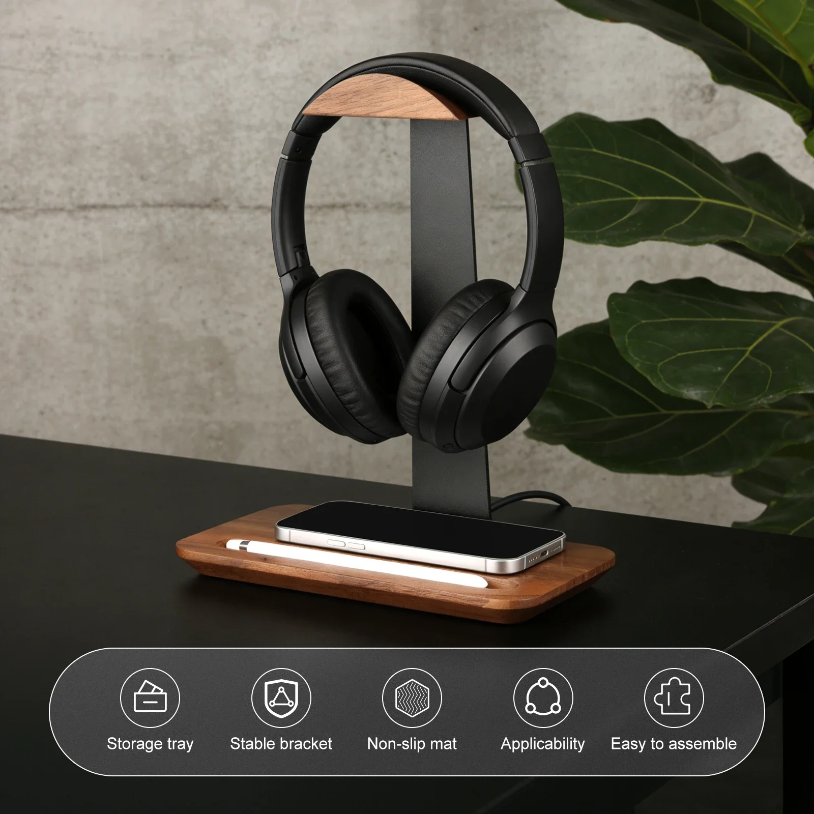 ขาตั้งหูฟังไม้เอนกประสงค์พร้อม - Desk Setup Wood บทวิจารณ์และราคา