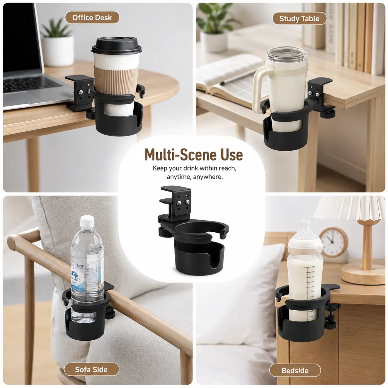 ที่ยึดแก้วแบบหมุนได้ประหยัดพื้ - Desk Setup Tips บทวิจารณ์และราคา