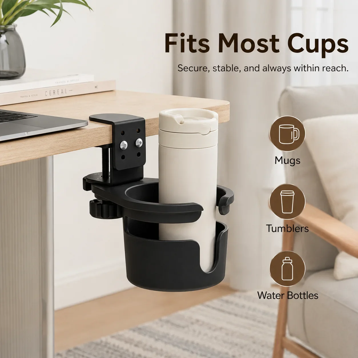 ที่ยึดแก้วแบบหมุนได้ประหยัดพื้ - Desk Setup Tips บทวิจารณ์และราคา