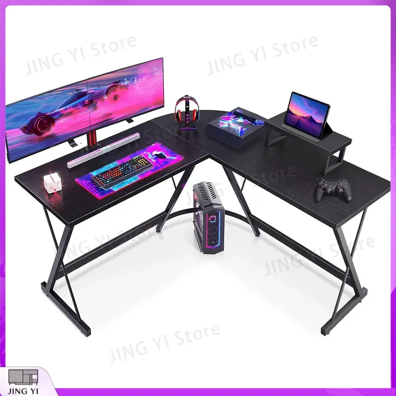 โต๊ะเล่นเกมรูปตัว L พร้อมขาตั้ - L Shaped Desk Setup บทวิจารณ์และราคา