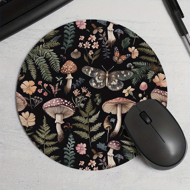 แผ่นรองเมาส์ลายป่าทรงกลม ยางกั - Desk Setup With Plants บทวิจารณ์และราคา