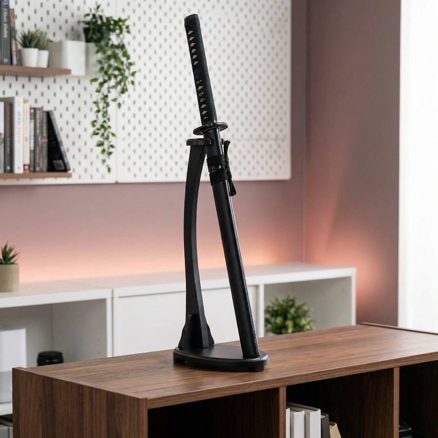 แท่นวางดาบคาตานะแนวตั้ง ชั้นวา - Desk Setup Wood บทวิจารณ์และราคา