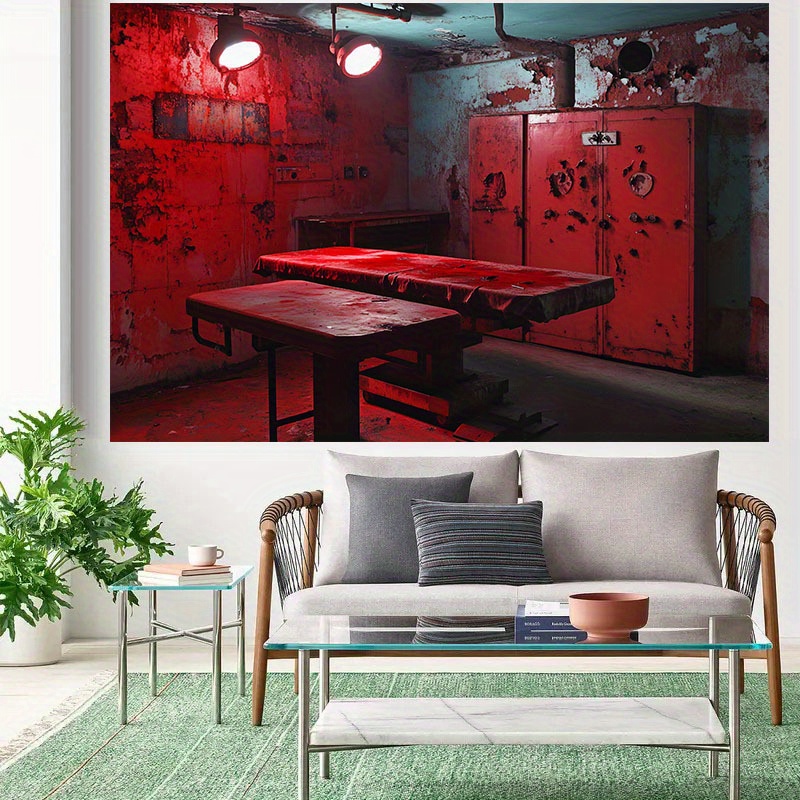 แบนเนอร์พื้นหลังสีแดงแนวสยองขว - Desk Setup Background บทวิจารณ์และราคา