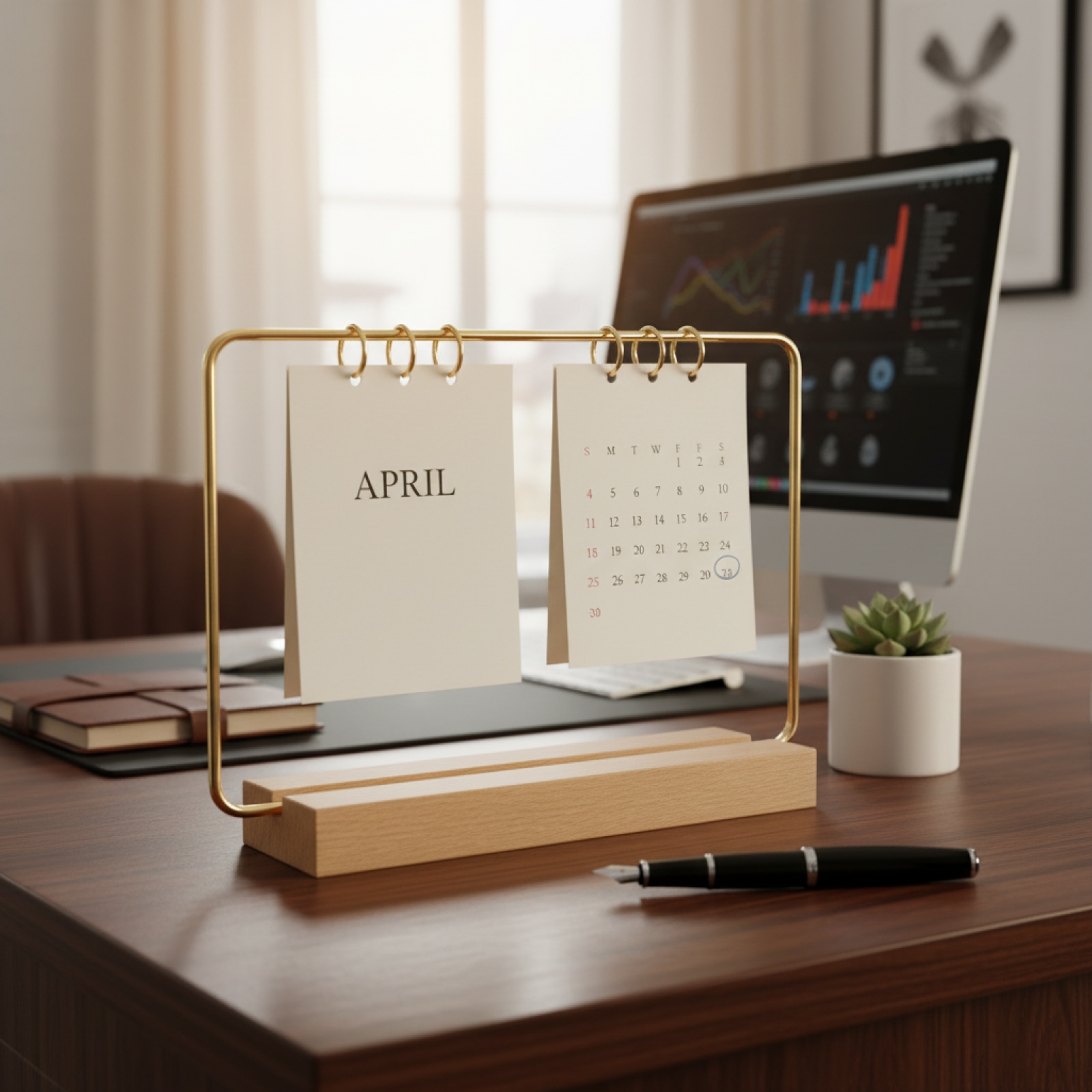 ฐานไม้สำหรับวางปฏิทิน ฐานปฏิทิ - Desk Setup Wood บทวิจารณ์และราคา