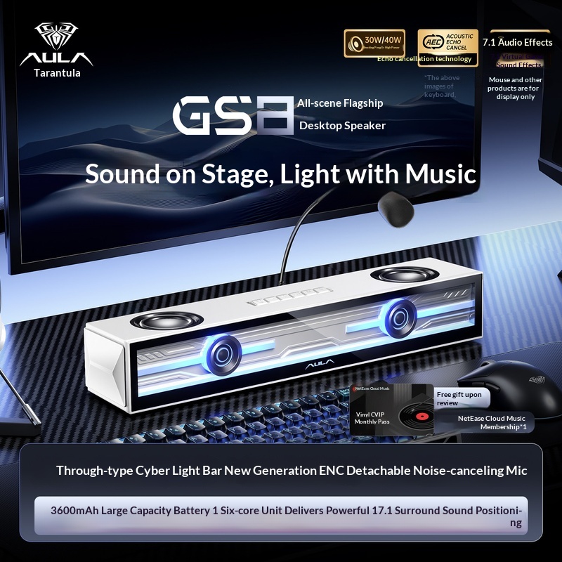 อูล่า จีเอส 8 ลำโพงสำหรับเล่นเ - Speaker Desk Setup บทวิจารณ์และราคา