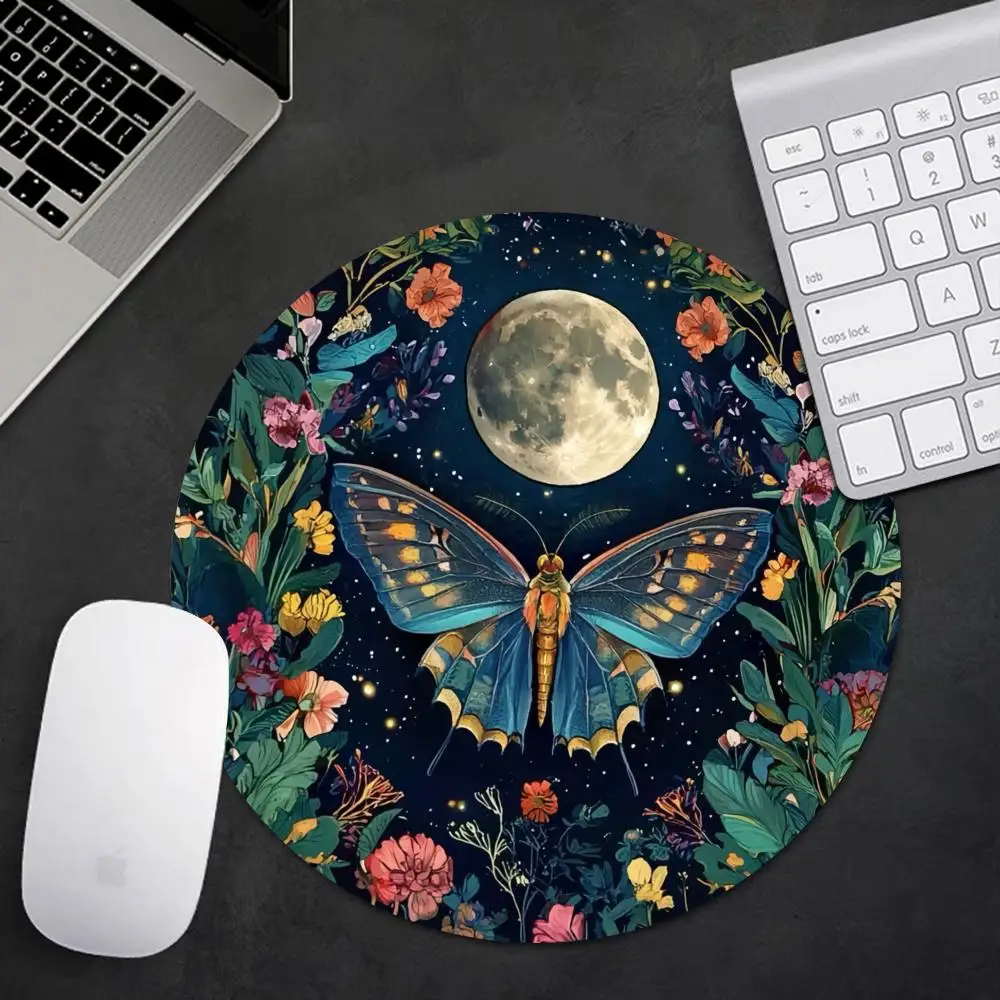 แผ่นรองเมาส์ลายพืชป่าทรงกลม แผ - Desk Setup With Plants บทวิจารณ์และราคา