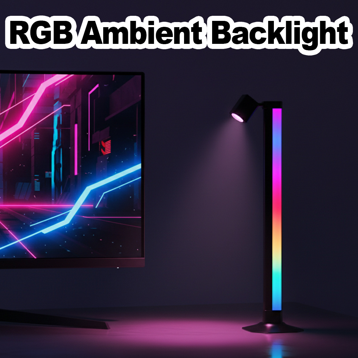 ไฟ LED RGB อัจฉริยะ ควบคุมผ่าน - Desk Setup Background บทวิจารณ์และราคา