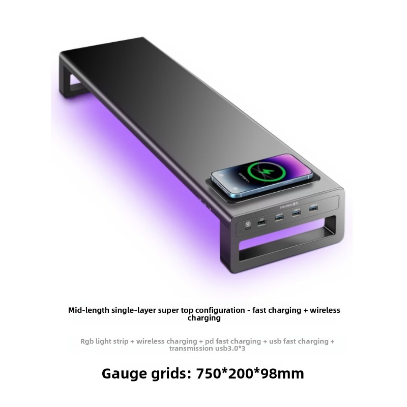 ขาตั้งจอคอมพิวเตอร์ RGB ชั้นวา - Desk Setup Monitor And Laptop บทวิจารณ์และราคา